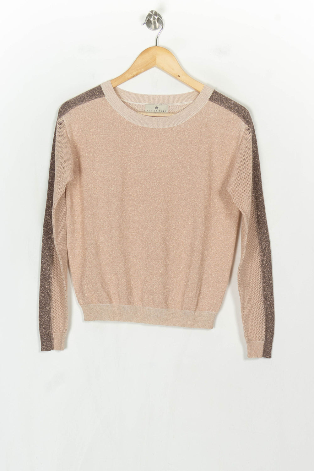 Pull Rose et Marron - Taille S/36 de la marque Essentiel Antwerp | PARAD122714 - Vendu par Paradigme - Image 2