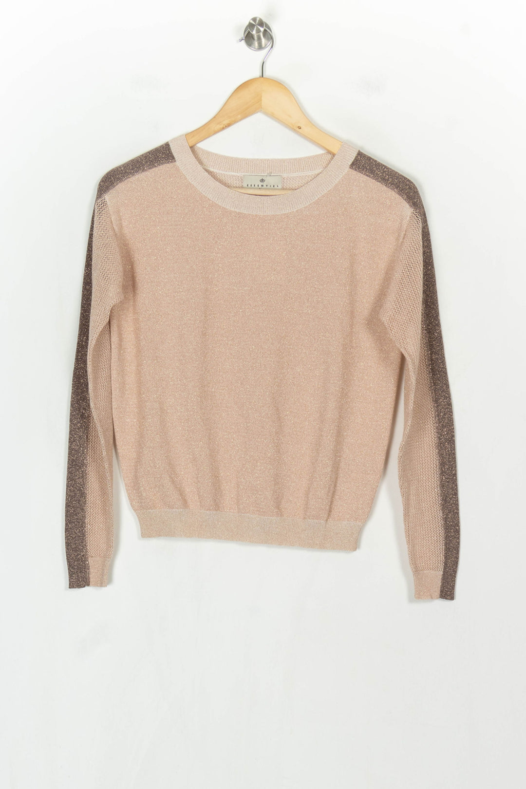 Pull Rose et Marron - Taille S/36 de la marque Essentiel Antwerp | PARAD122714 - Vendu par Paradigme - Image 2