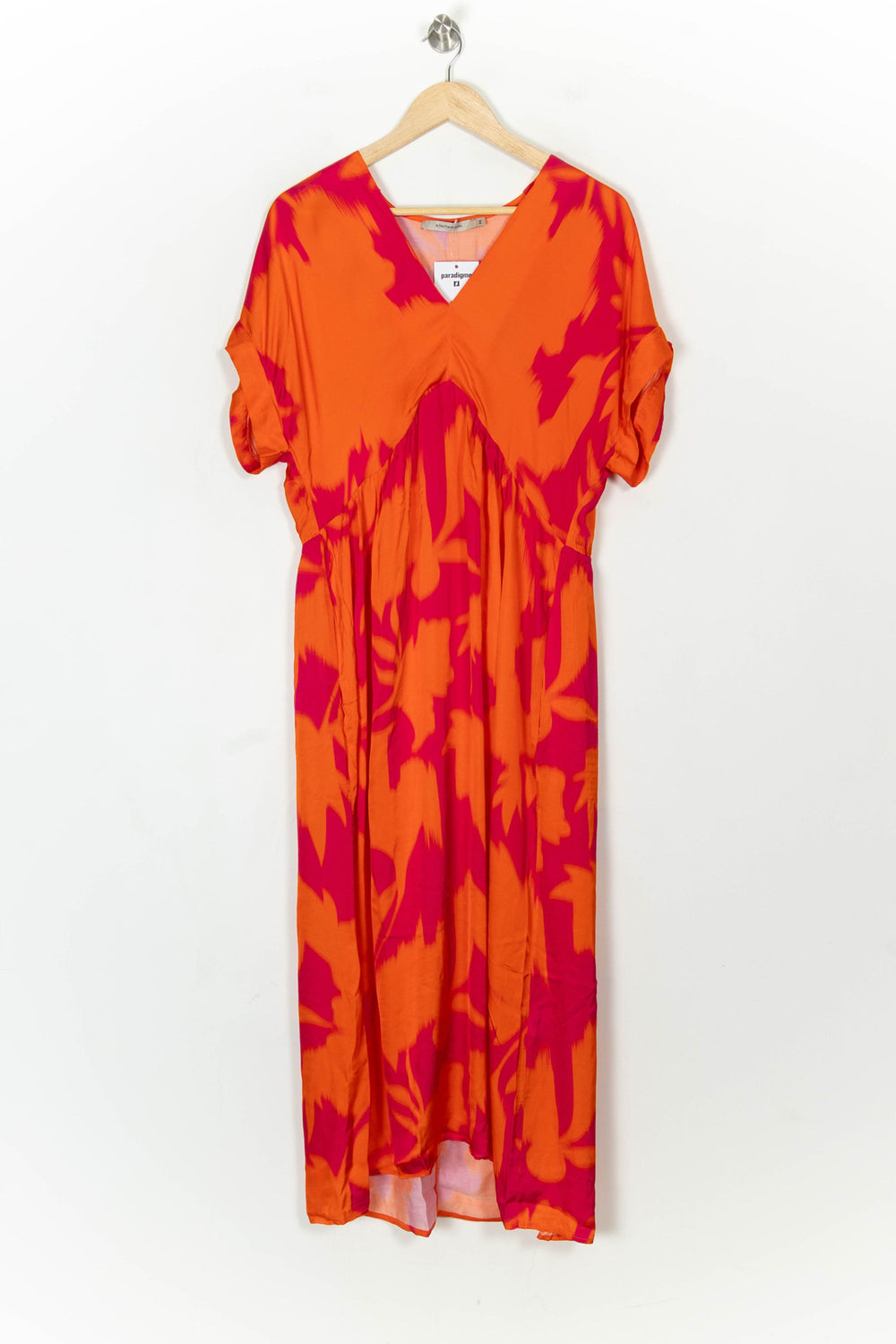 Robe Orange et Rouge - Taille XXL/44 de la marque La Fée Maraboutée | PARAD122715 - Vendu par Paradigme - Image 2