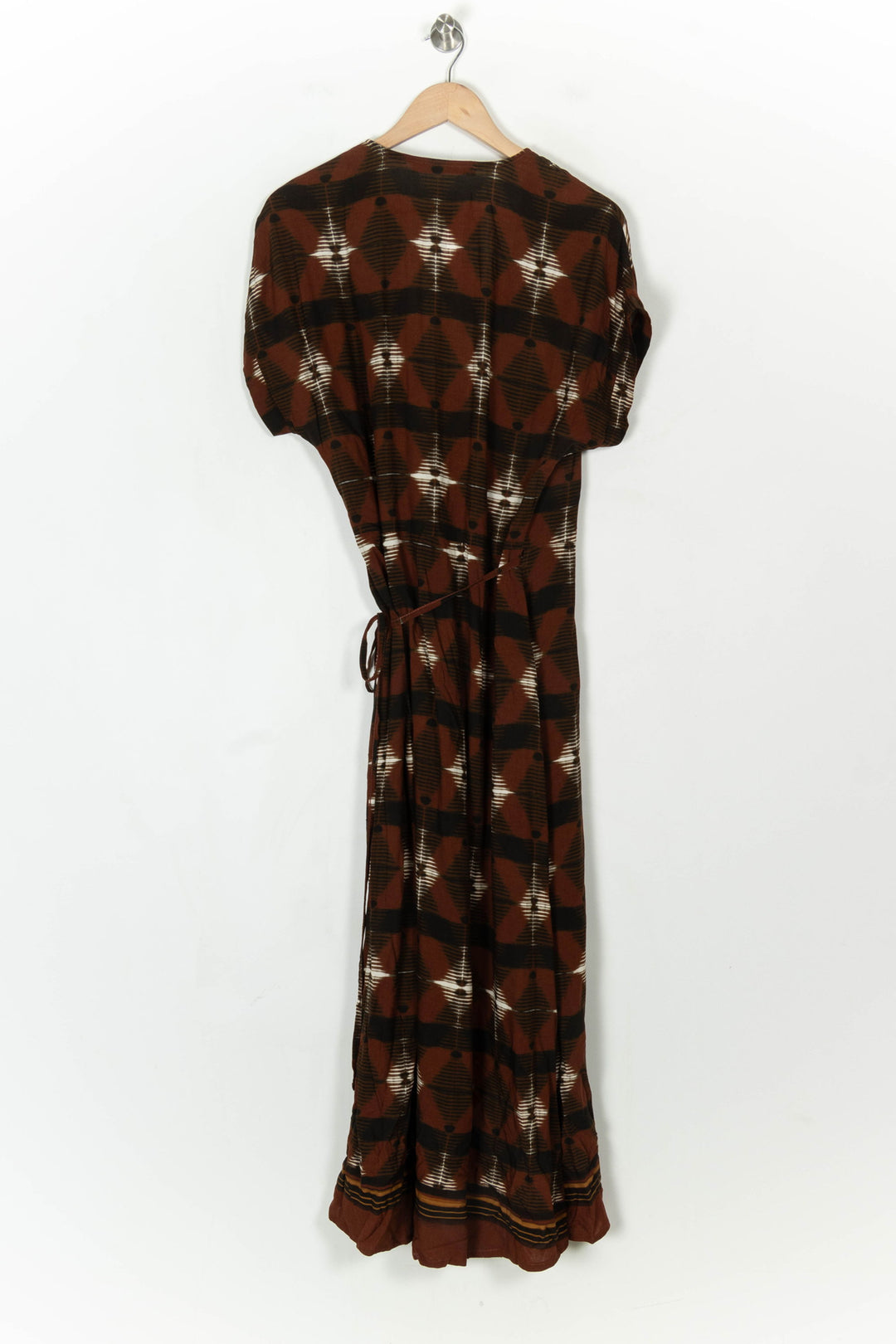 Robe Longue Marron et Noire - Taille XXL/44 de la marque La Fée Maraboutée | PARAD122716 - Vendu par Paradigme - Image 5