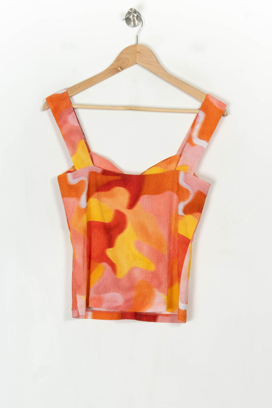 Débardeur Rose et Jaune - Taille L/40 de la marque Soi Paris | PARAD122719 - Vendu par Paradigme - Image 5