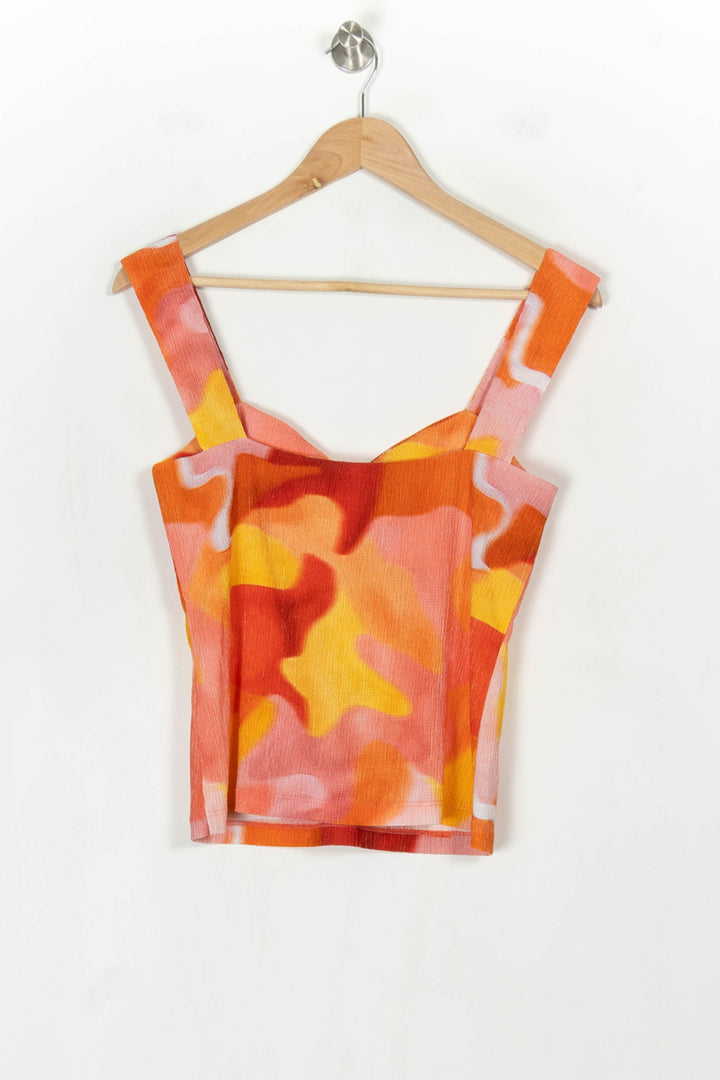 Débardeur Rose et Jaune - Taille L/40 de la marque Soi Paris | PARAD122719 - Vendu par Paradigme - Image 5