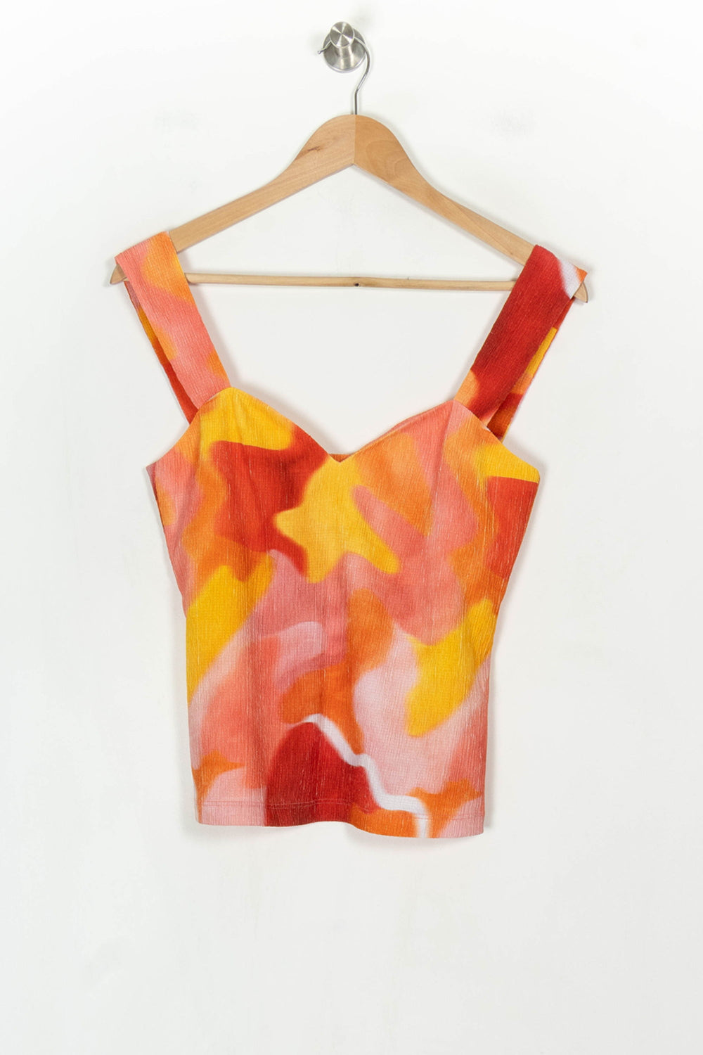Débardeur Rose et Jaune - Taille L/40 de la marque Soi Paris | PARAD122719 - Vendu par Paradigme - Image 2