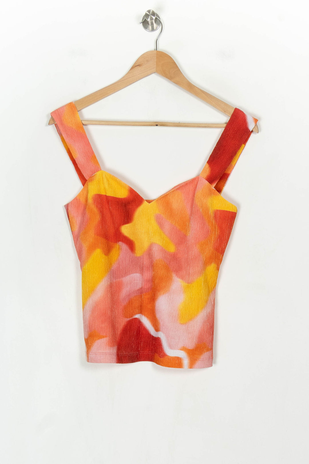 Débardeur Rose et Jaune - Taille L/40 de la marque Soi Paris | PARAD122719 - Vendu par Paradigme - Image 2