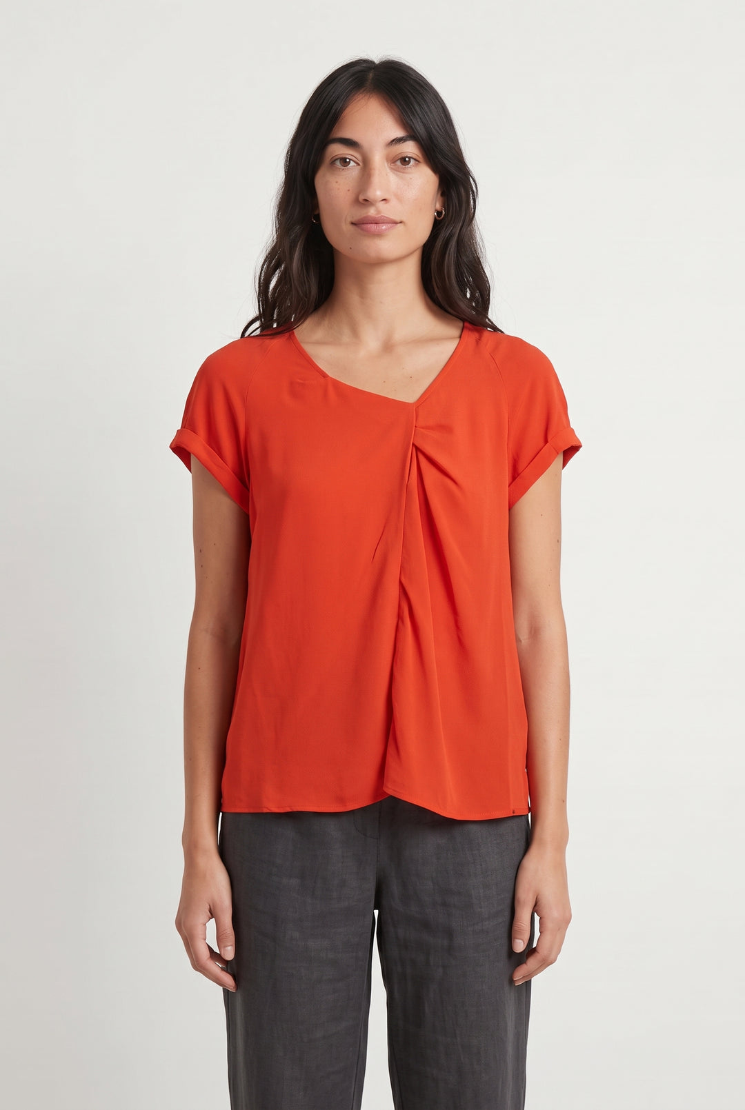 Blouse Orange - Taille M/38 de la marque IKKS | PARAD122721 - Vendu par Paradigme - Image 1