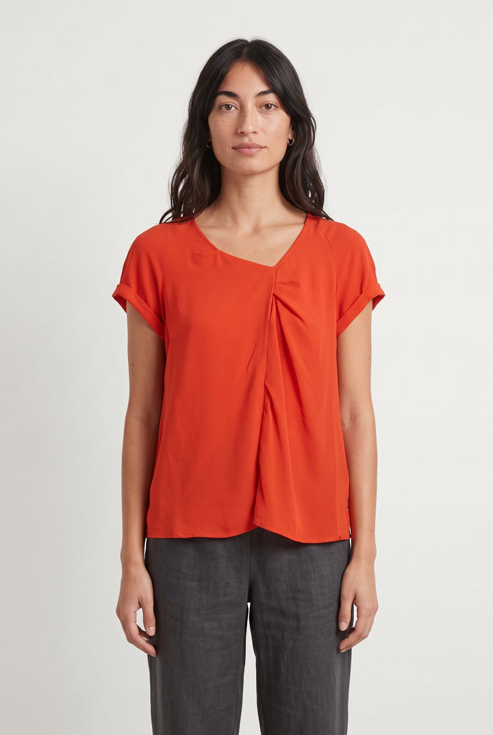 Blouse Orange - Taille M/38 de la marque IKKS | PARAD122721 - Vendu par Paradigme - Image 1