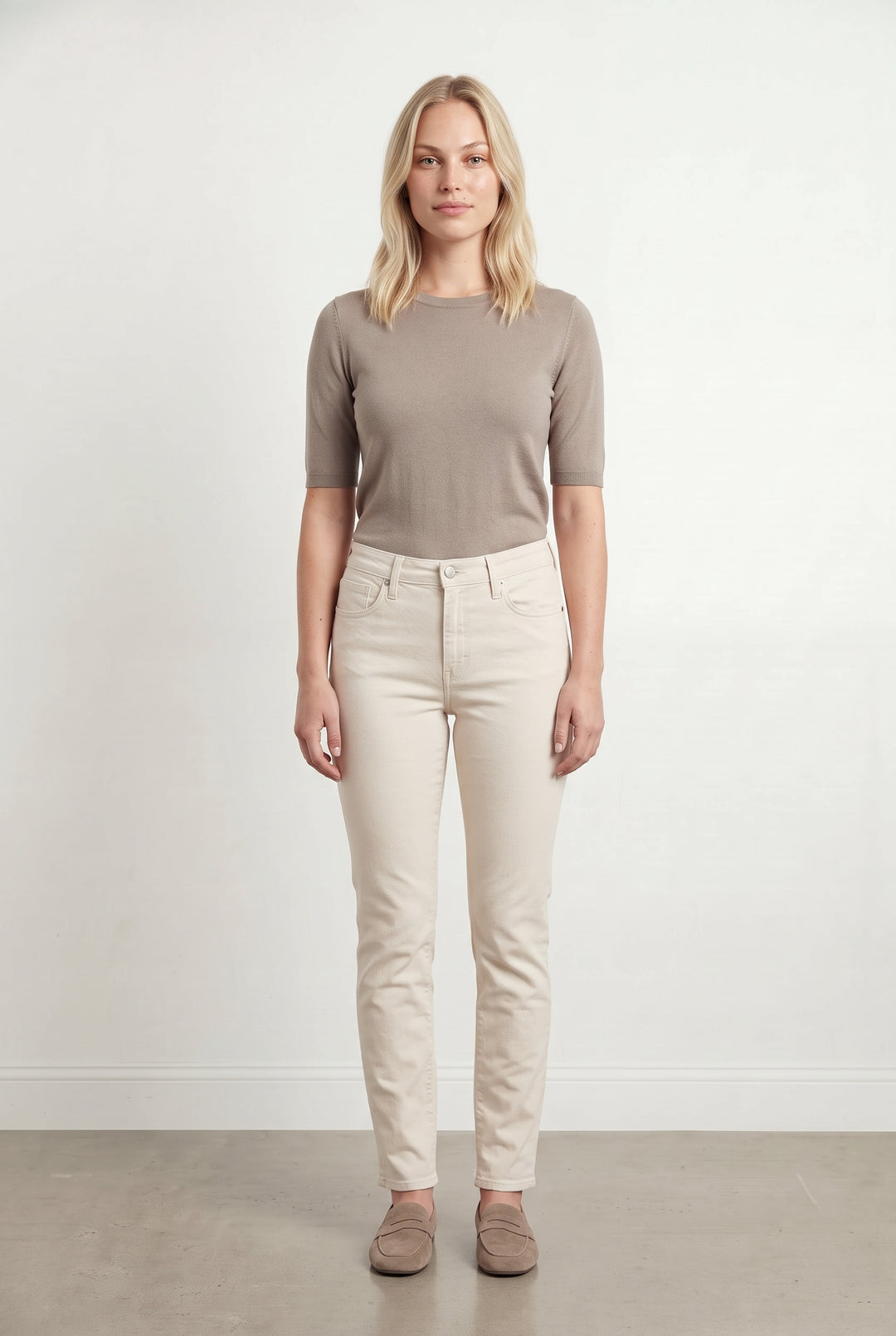 Jean Skinny Beige - Taille L/40 de la marque Levi&