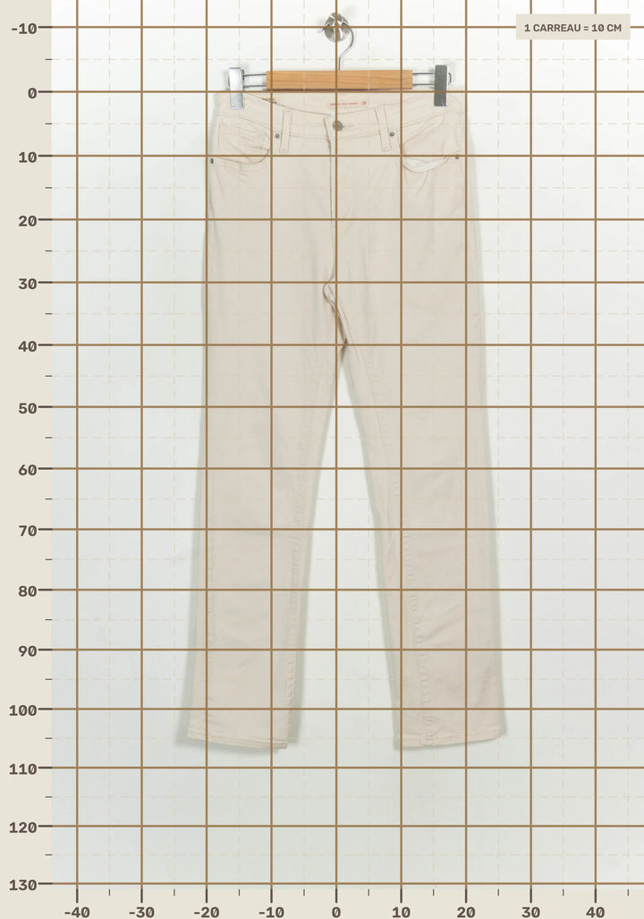 Jean Skinny Beige - Taille L/40 de la marque Levi&
