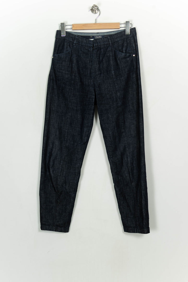 Pantalon Bleu - Taille L/40 de la marque Weekend Max Mara | PARAD122727 - Vendu par Paradigme - Image 2