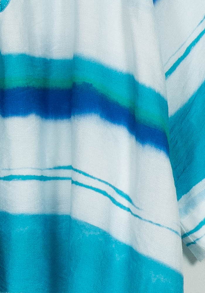 Blouse Blanche et Bleue - Taille XL/42 de la marque La Fée Maraboutée | PARAD122728 - Vendu par Paradigme - Image 3