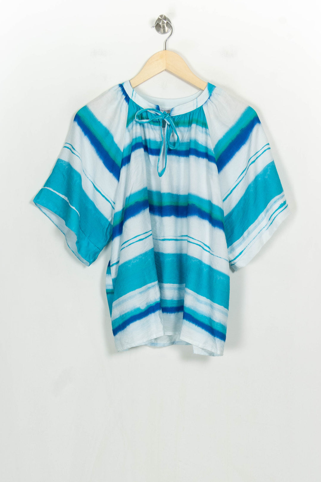 Blouse Blanche et Bleue - Taille XL/42 de la marque La Fée Maraboutée | PARAD122728 - Vendu par Paradigme - Image 2