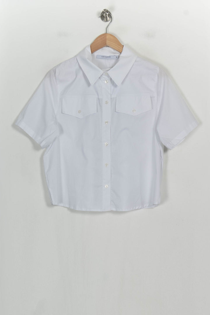 Chemisier Blanc - Taille L/40 de la marque La Fée Maraboutée | PARAD122729 - Vendu par Paradigme - Image 2