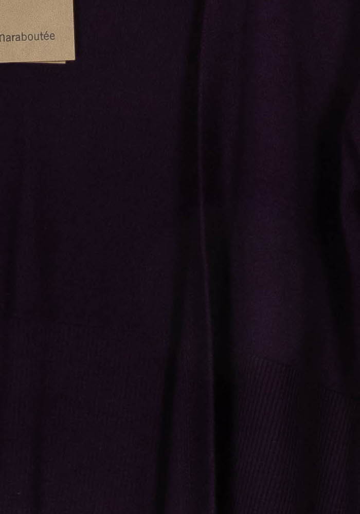 Cardigan Violet - Taille M/38 de la marque La Fée Maraboutée | PARAD122731 - Vendu par Paradigme - Image 3