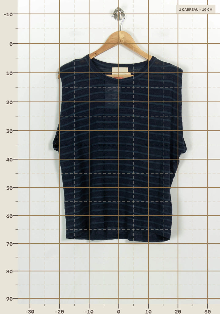 Débardeur Bleu - Taille L/40 de la marque Absolut Cashmere | PARAD122734 - Vendu par Paradigme - Image 4