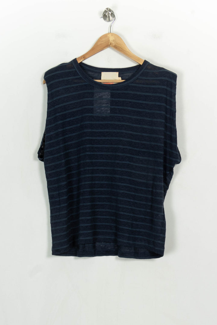Débardeur Bleu - Taille L/40 de la marque Absolut Cashmere | PARAD122734 - Vendu par Paradigme - Image 2