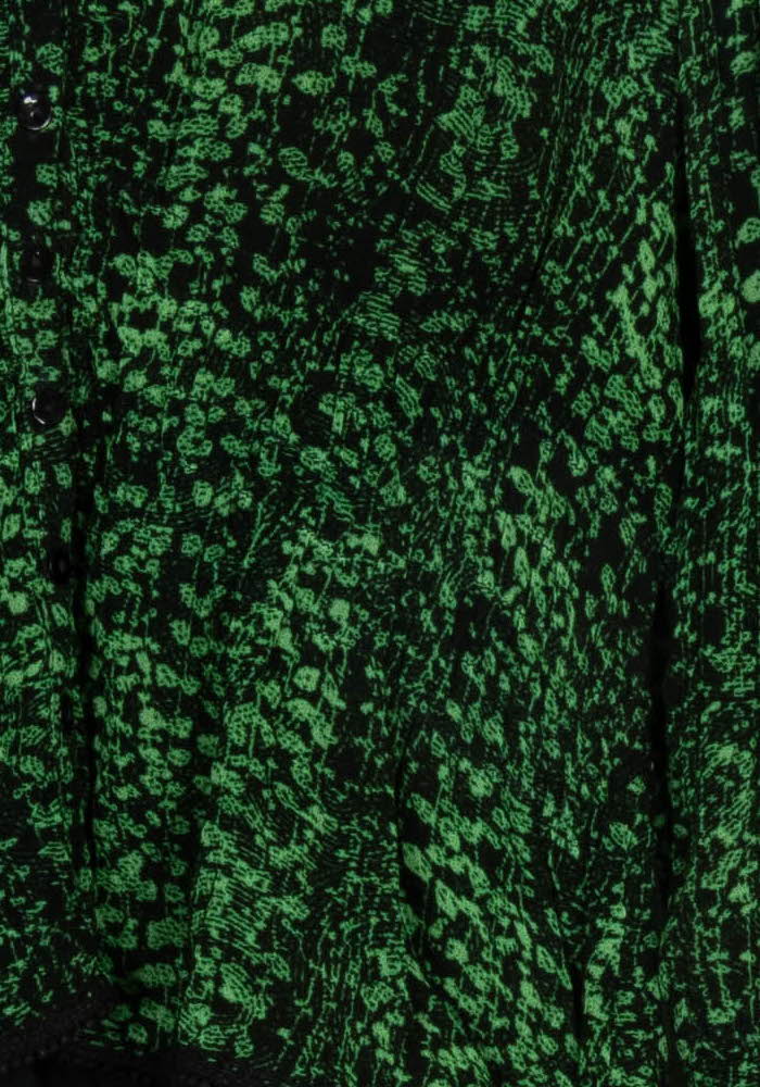Blouse Verte et Noire - Taille M/38 de la marque ba&amp;sh | PARAD122742 - Vendu par Paradigme - Image 3