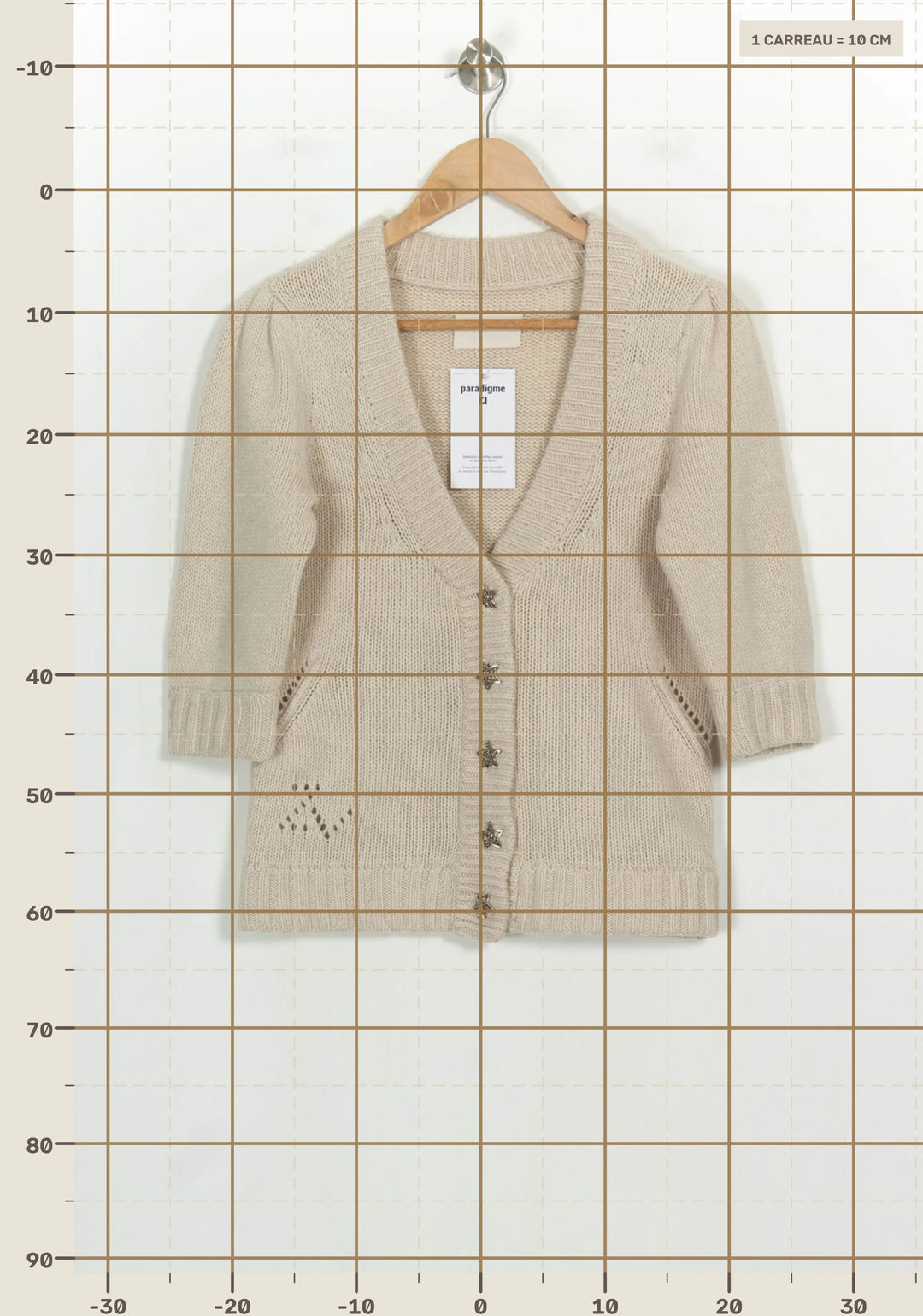 Cardigan Beige - Taille M/38 de la marque Zadig&amp;Voltaire | PARAD122743 - Vendu par Paradigme - Image 4