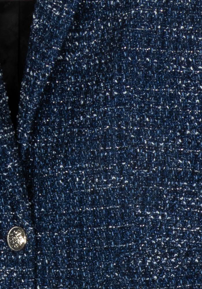 Veste en tweed bleue - Taille M/38 de la marque Maje | PARAD122744 - Vendu par Paradigme - Image 3