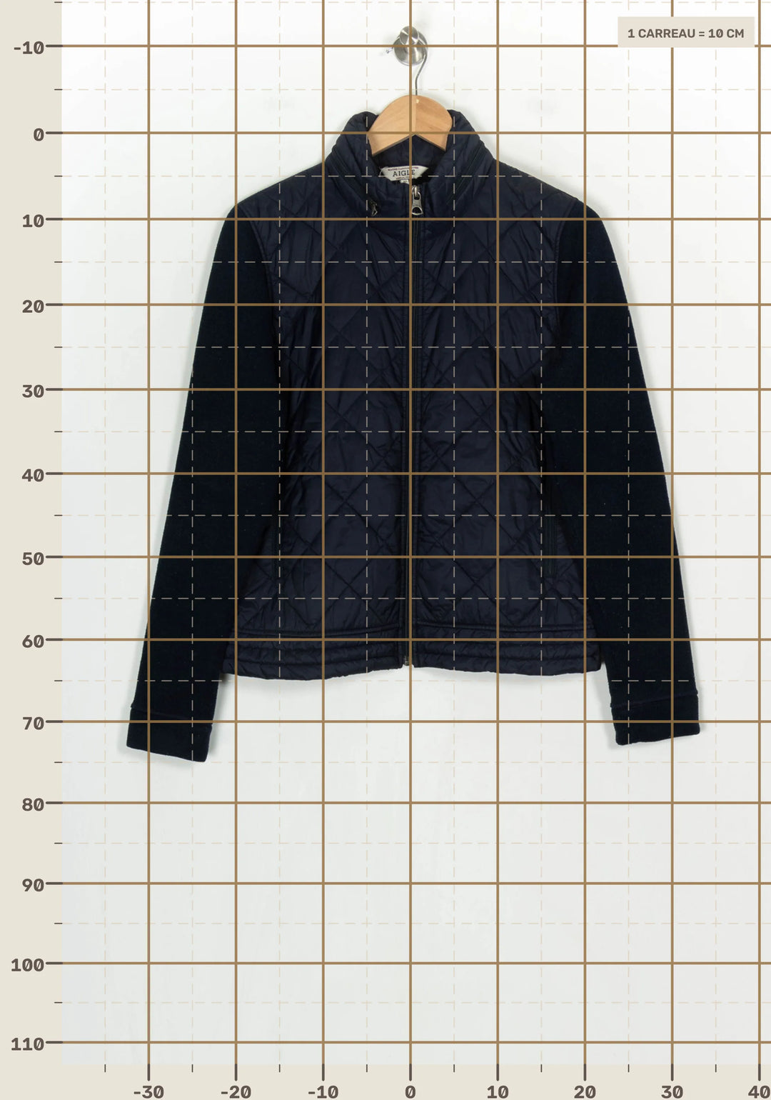 Veste Matelassée Bleue - Taille XL/42 de la marque Aigle | PARAD122745 - Vendu par Paradigme - Image 4