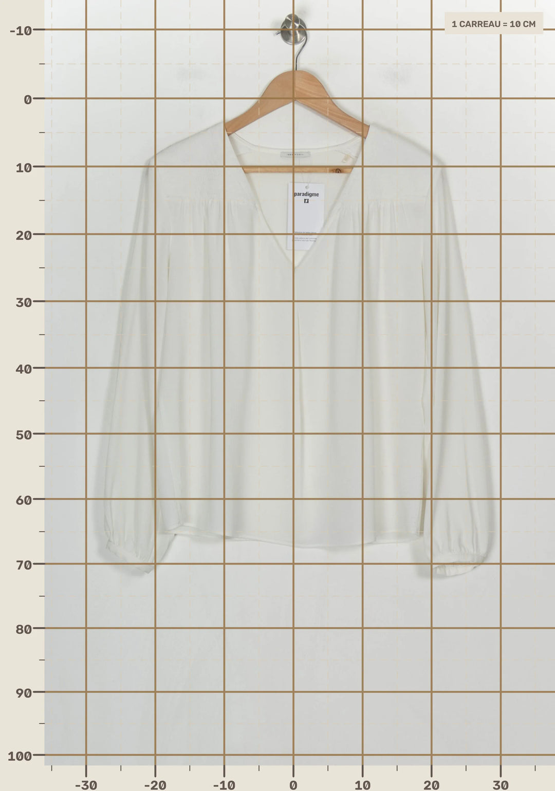 Blouse Blanche - Taille XL/42 de la marque IKKS | PARAD122746 - Vendu par Paradigme - Image 4