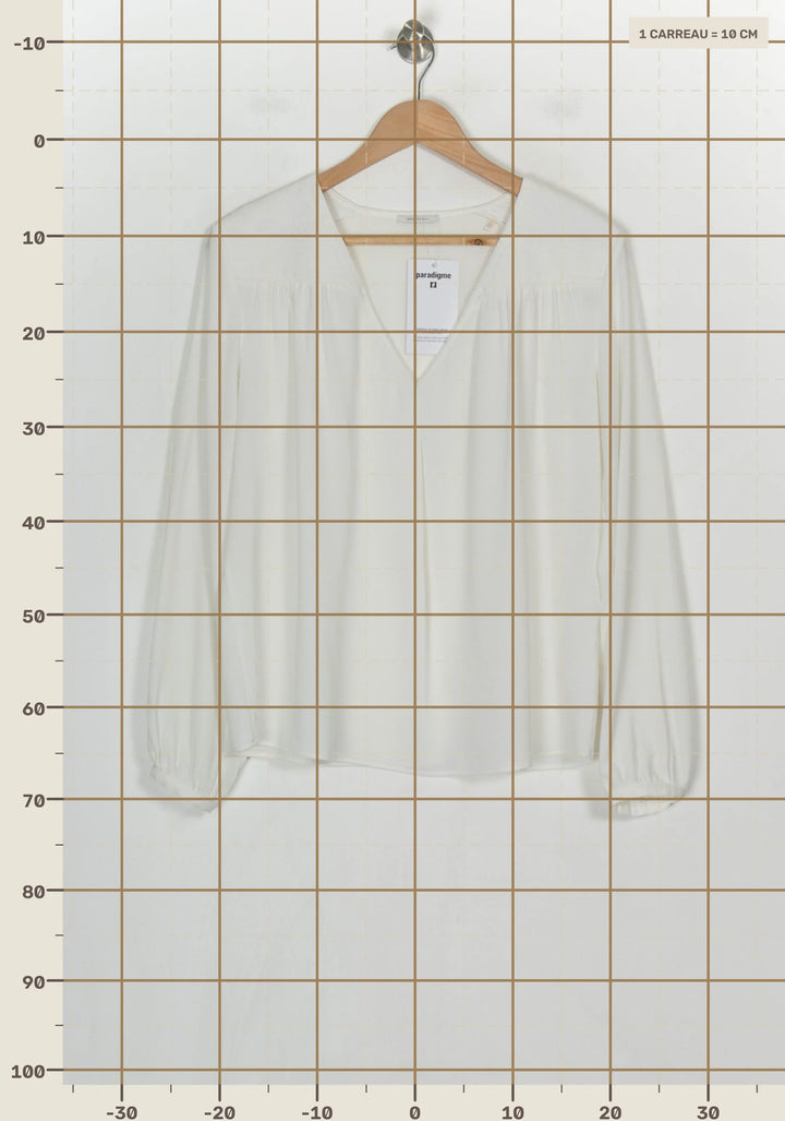Blouse Blanche - Taille XL/42 de la marque IKKS | PARAD122746 - Vendu par Paradigme - Image 4