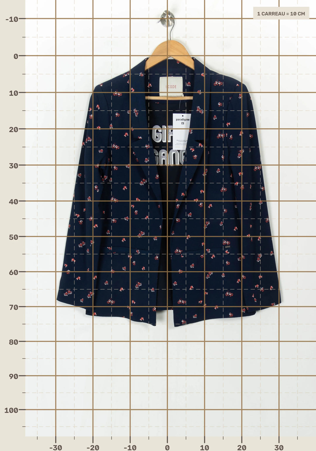 Blazer Bleu - Taille XL/42 de la marque I.Code | PARAD122750 - Vendu par Paradigme - Image 4