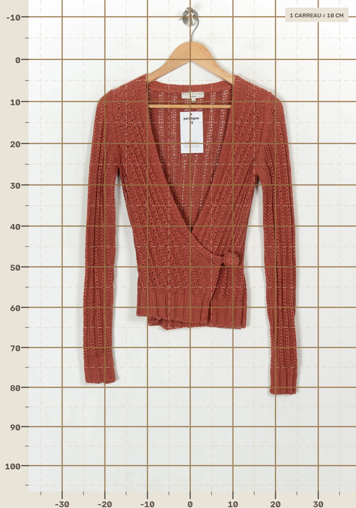 Cardigan Rose - Taille M/38 de la marque Essentiel Antwerp | PARAD122752 - Vendu par Paradigme - Image 4