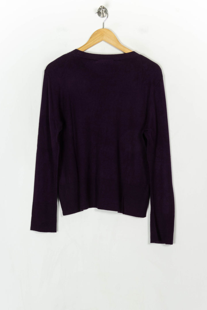 Pull Violet - Taille L/40 de la marque La Fée Maraboutée | PARAD122754 - Vendu par Paradigme - Image 5