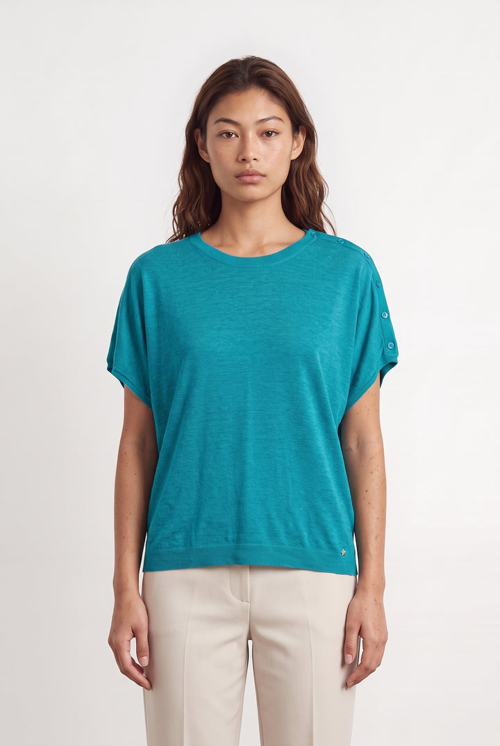 Pull Bleu - Taille M/38 de la marque Des petits hauts | PARAD122755 - Vendu par Paradigme - Image 1