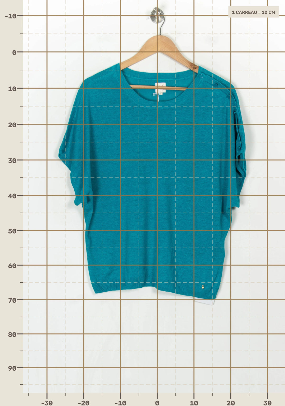 Pull Bleu - Taille M/38 de la marque Des petits hauts | PARAD122755 - Vendu par Paradigme - Image 4
