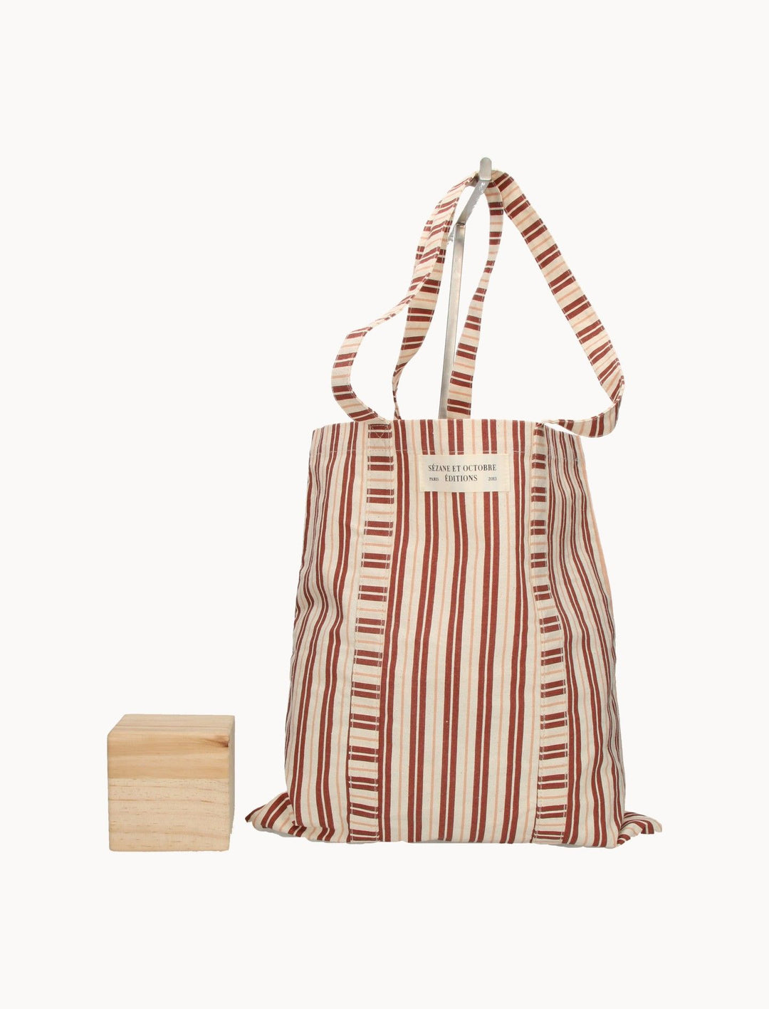 Sac Cabas Rouge et Beige - Taille T.U. de la marque Sézane | PARAD122757 - Vendu par Paradigme - Image 3
