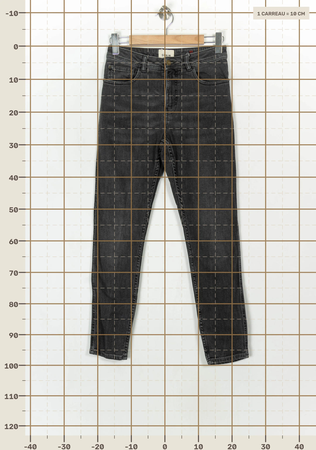 Jean Gris - Taille S/36 de la marque Sézane | PARAD122760 - Vendu par Paradigme - Image 4