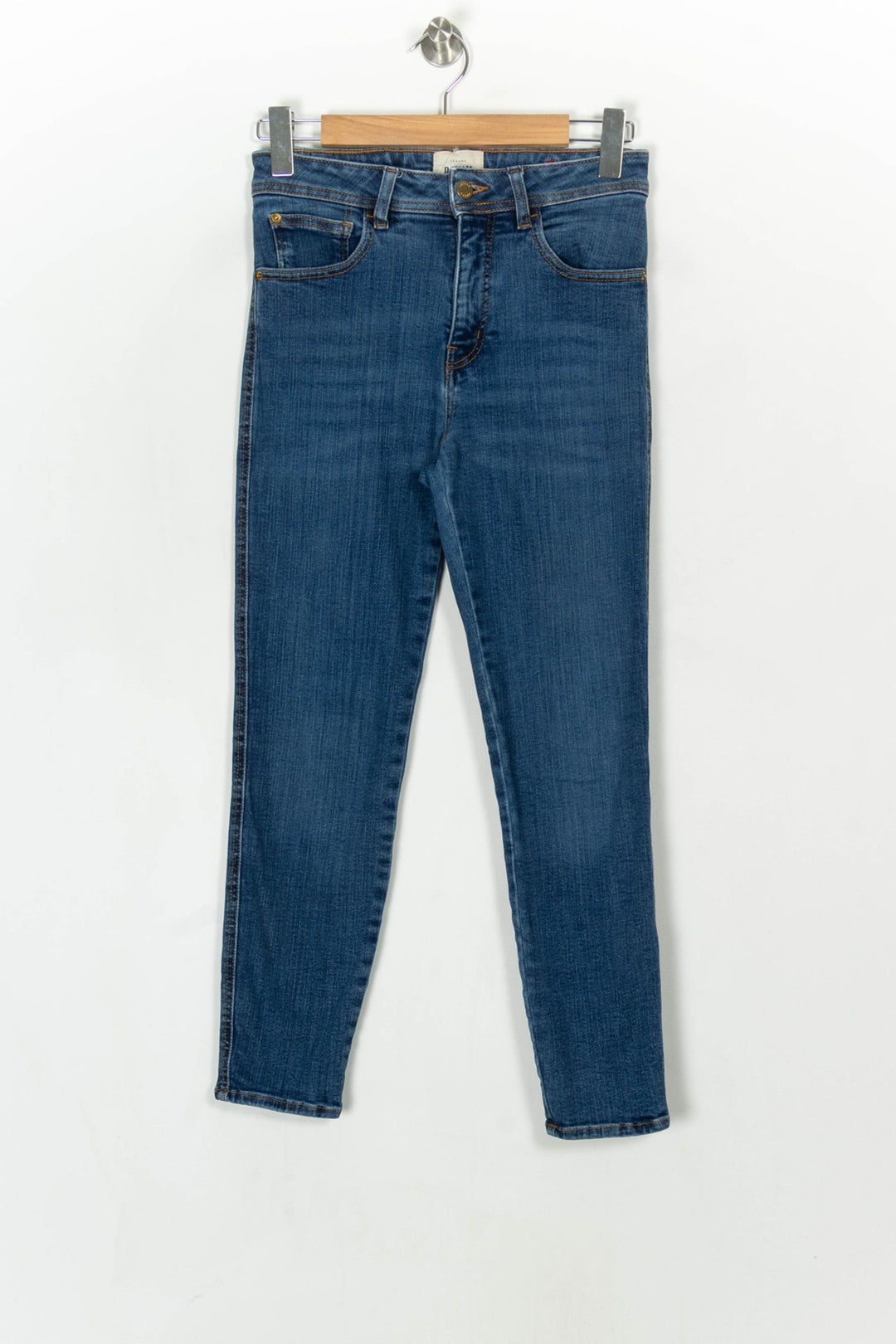 Jean Skinny Bleu - Taille S/36 de la marque Sézane | PARAD122762 - Vendu par Paradigme - Image 2