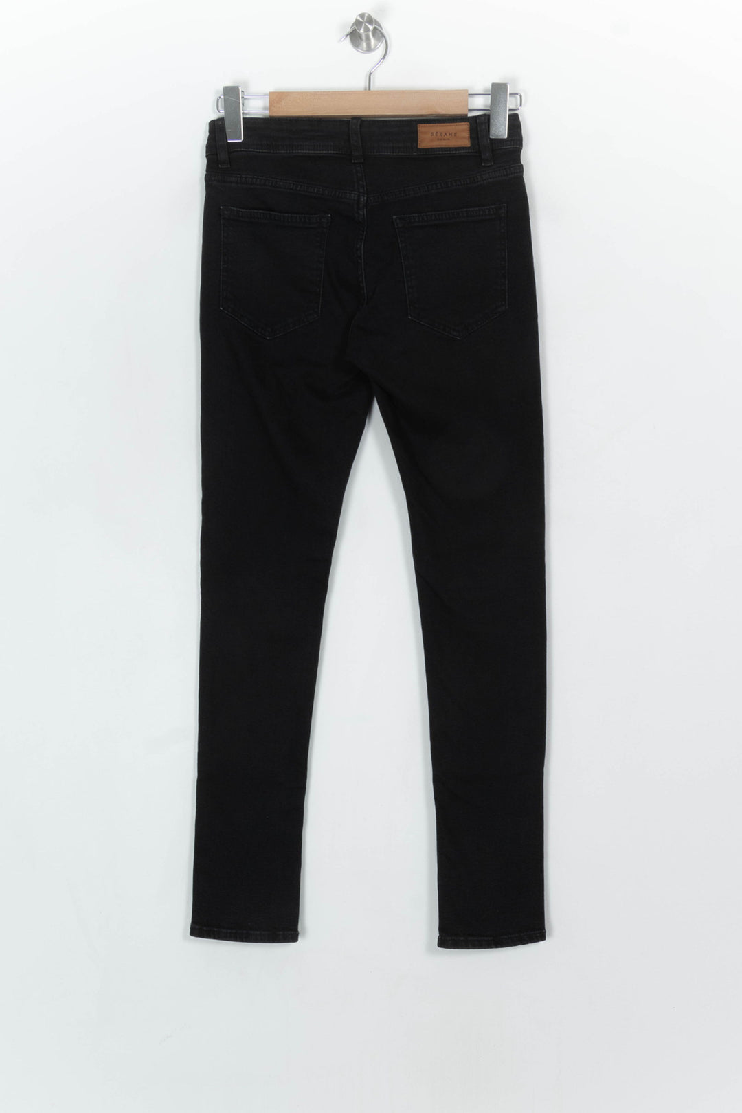 Jean Skinny Noir - Taille S/36 de la marque Sézane | PARAD122764 - Vendu par Paradigme - Image 5