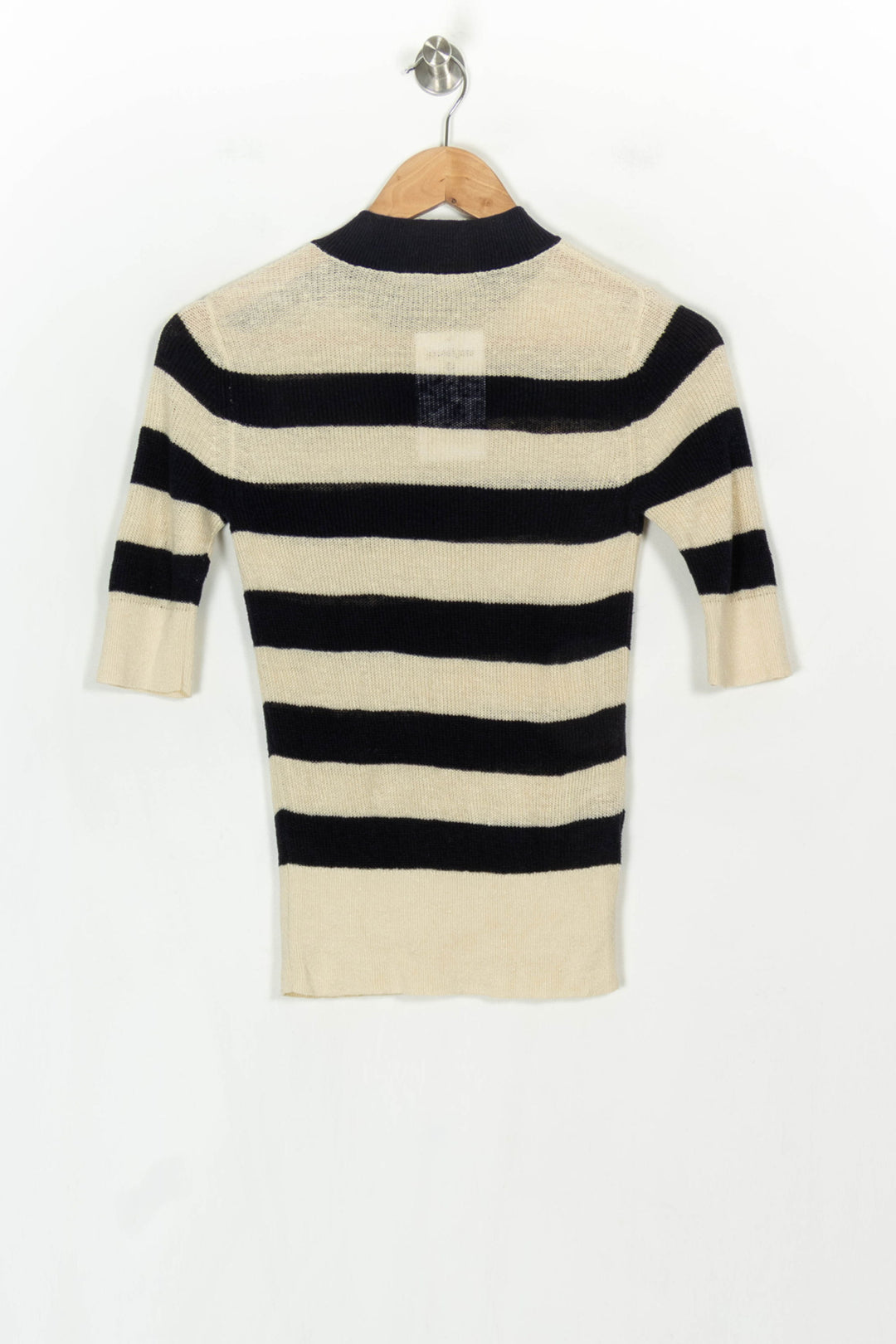 Pull Rayé Noir et Beige - Taille XS/34 de la marque Comptoir des Cotonniers | PARAD122765 - Vendu par Paradigme - Image 5