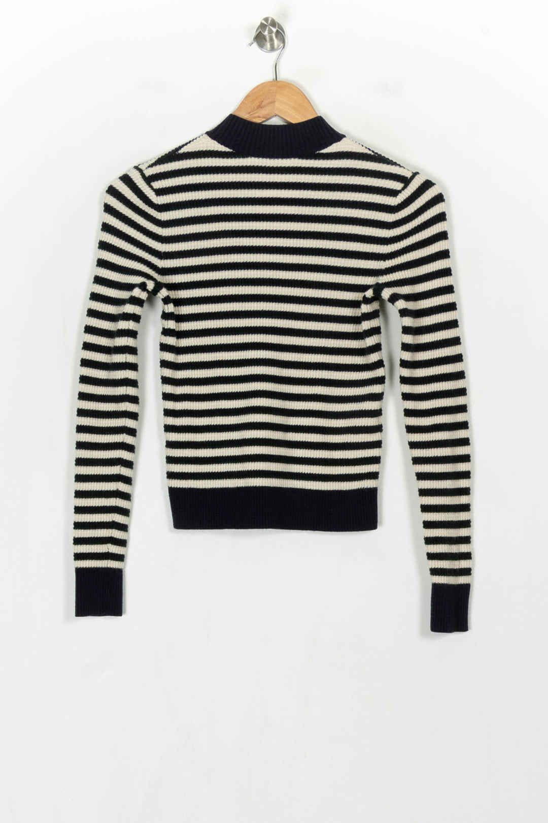 Pull Rayé Noir et Blanc - Taille XS/34 de la marque Comptoir des Cotonniers | PARAD122769 - Vendu par Paradigme - Image 5