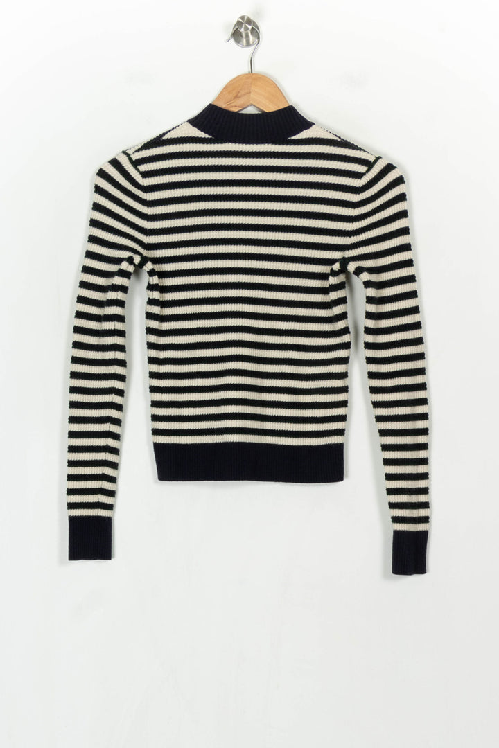 Pull Rayé Noir et Blanc - Taille XS/34 de la marque Comptoir des Cotonniers | PARAD122769 - Vendu par Paradigme - Image 5