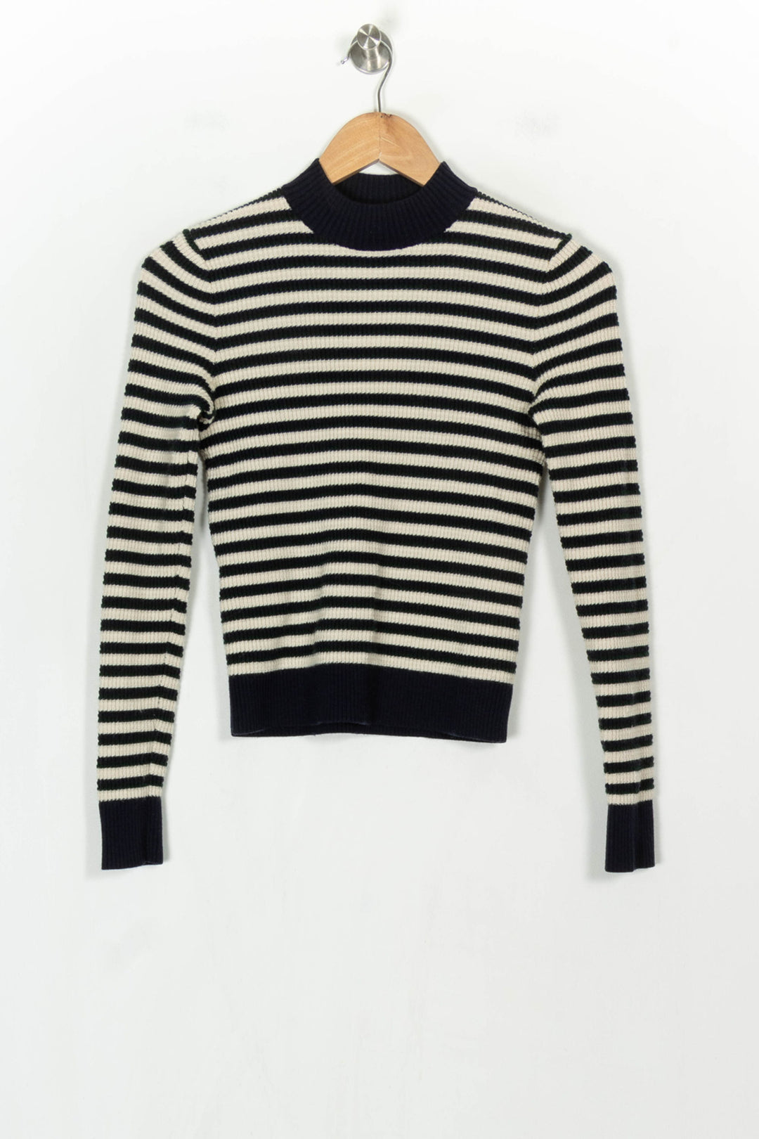 Pull Rayé Noir et Blanc - Taille XS/34 de la marque Comptoir des Cotonniers | PARAD122769 - Vendu par Paradigme - Image 2