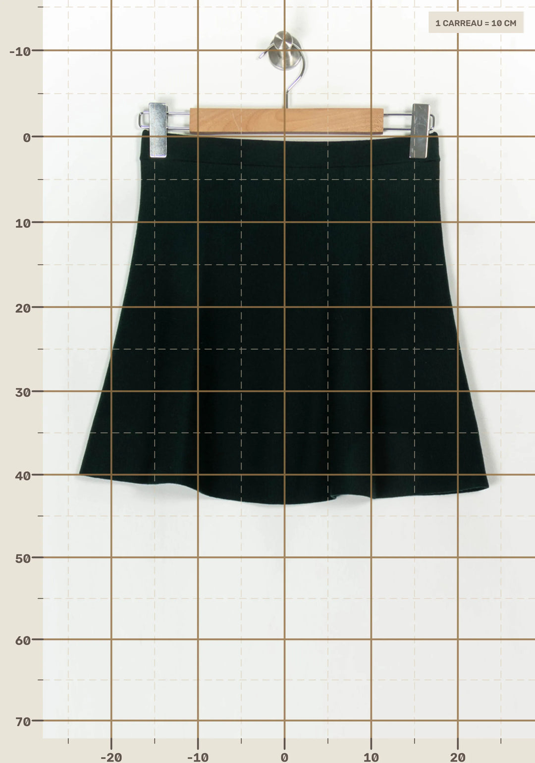 Jupe Évasée Verte - Taille XS/34 de la marque Comptoir des Cotonniers | PARAD122770 - Vendu par Paradigme - Image 4