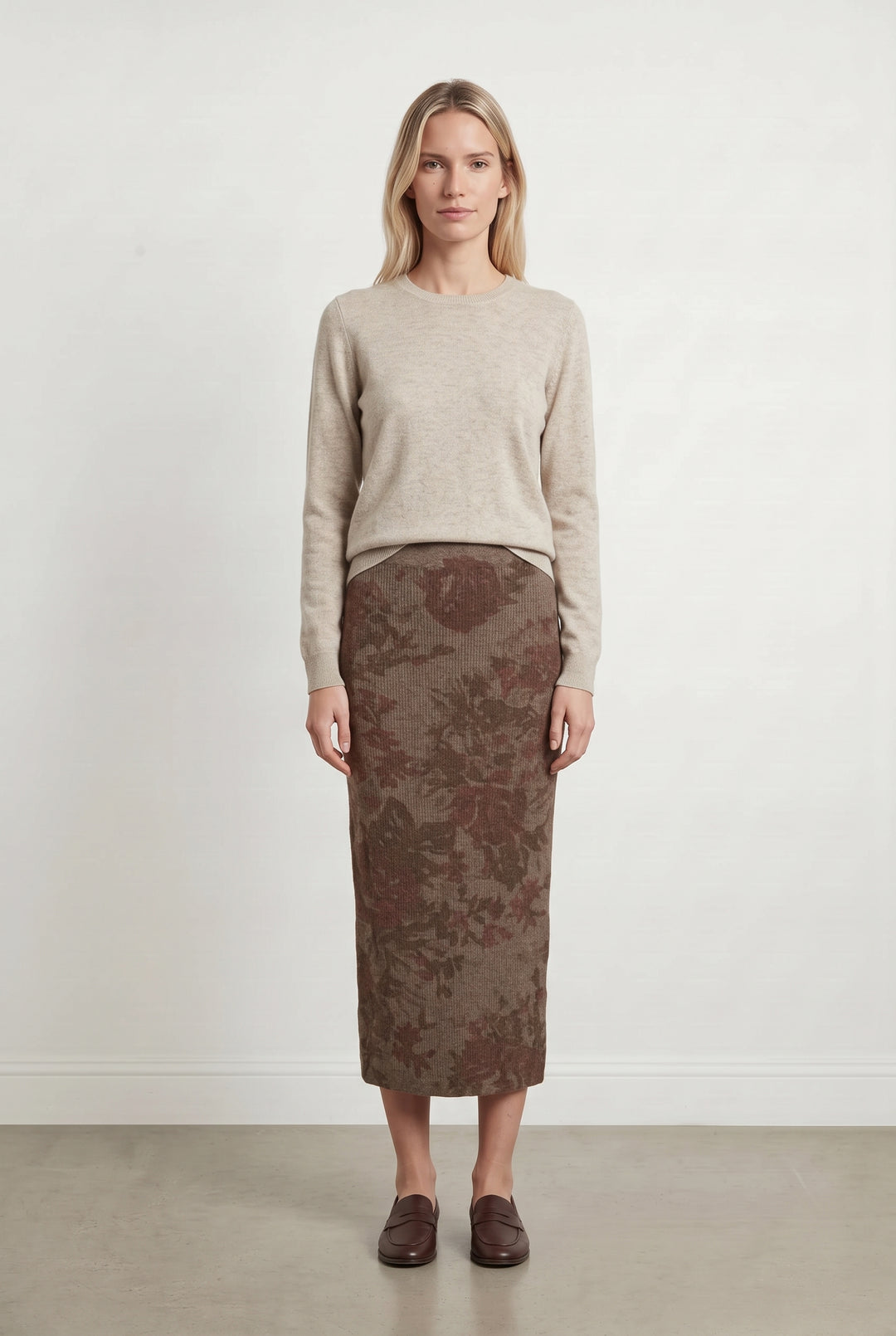 Jupe Longue Marron - Taille S/36 de la marque Rouje | PARAD122771 - Vendu par Paradigme - Image 1