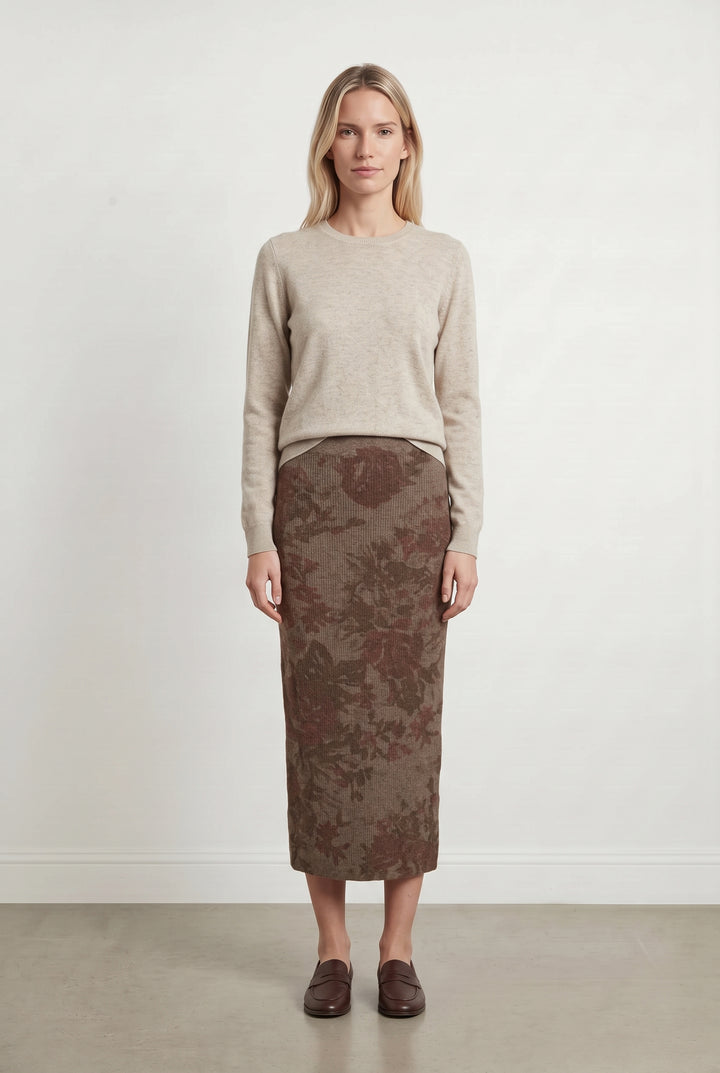 Jupe Longue Marron - Taille S/36 de la marque Rouje | PARAD122771 - Vendu par Paradigme - Image 1