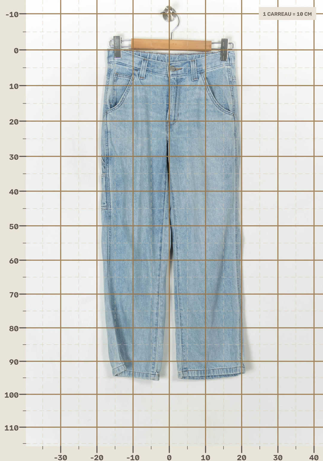 Jean Large Bleu - Taille XS/34 de la marque Levi&