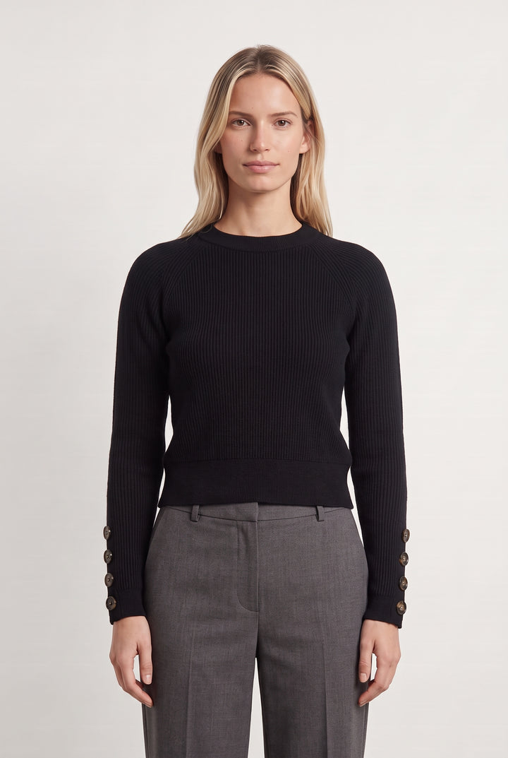Pull Noir - Taille XS/34 de la marque Sézane | PARAD122774 - Vendu par Paradigme - Image 1