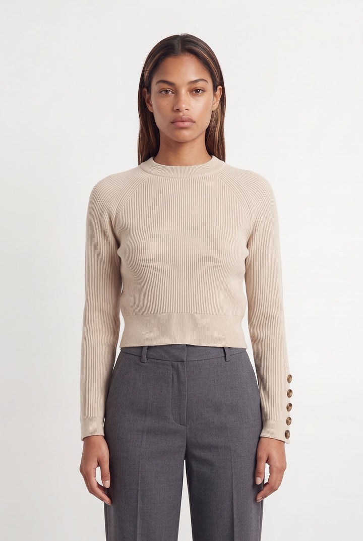 Pull Beige - Taille XS/34 de la marque Sézane | PARAD122778 - Vendu par Paradigme - Image 1
