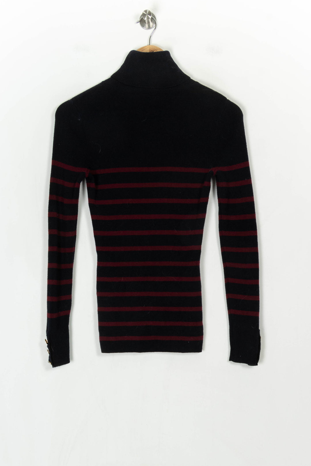 Pull Col Roulé Noir et Bordeaux - Taille S/36 de la marque Vanessa Bruno | PARAD122779 - Vendu par Paradigme - Image 5