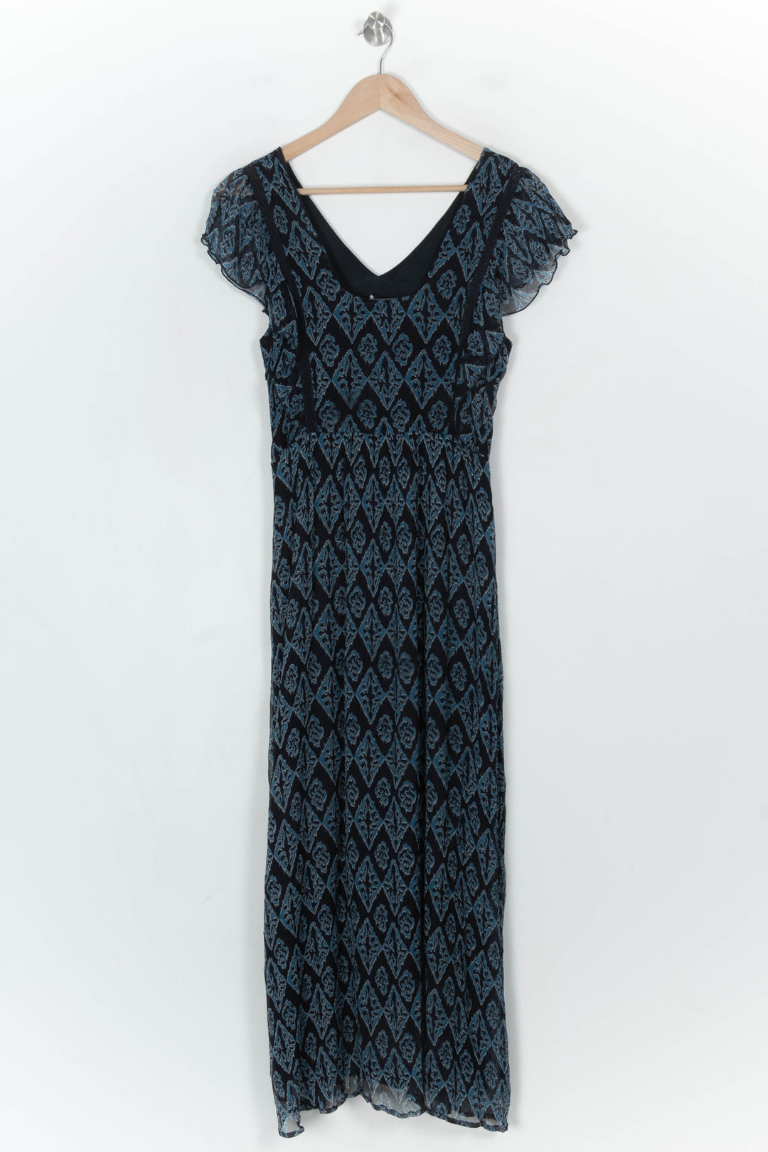 Robe Longue Bleue et Noire - Taille M/38 de la marque La Fée Maraboutée | PARAD122780 - Vendu par Paradigme - Image 5