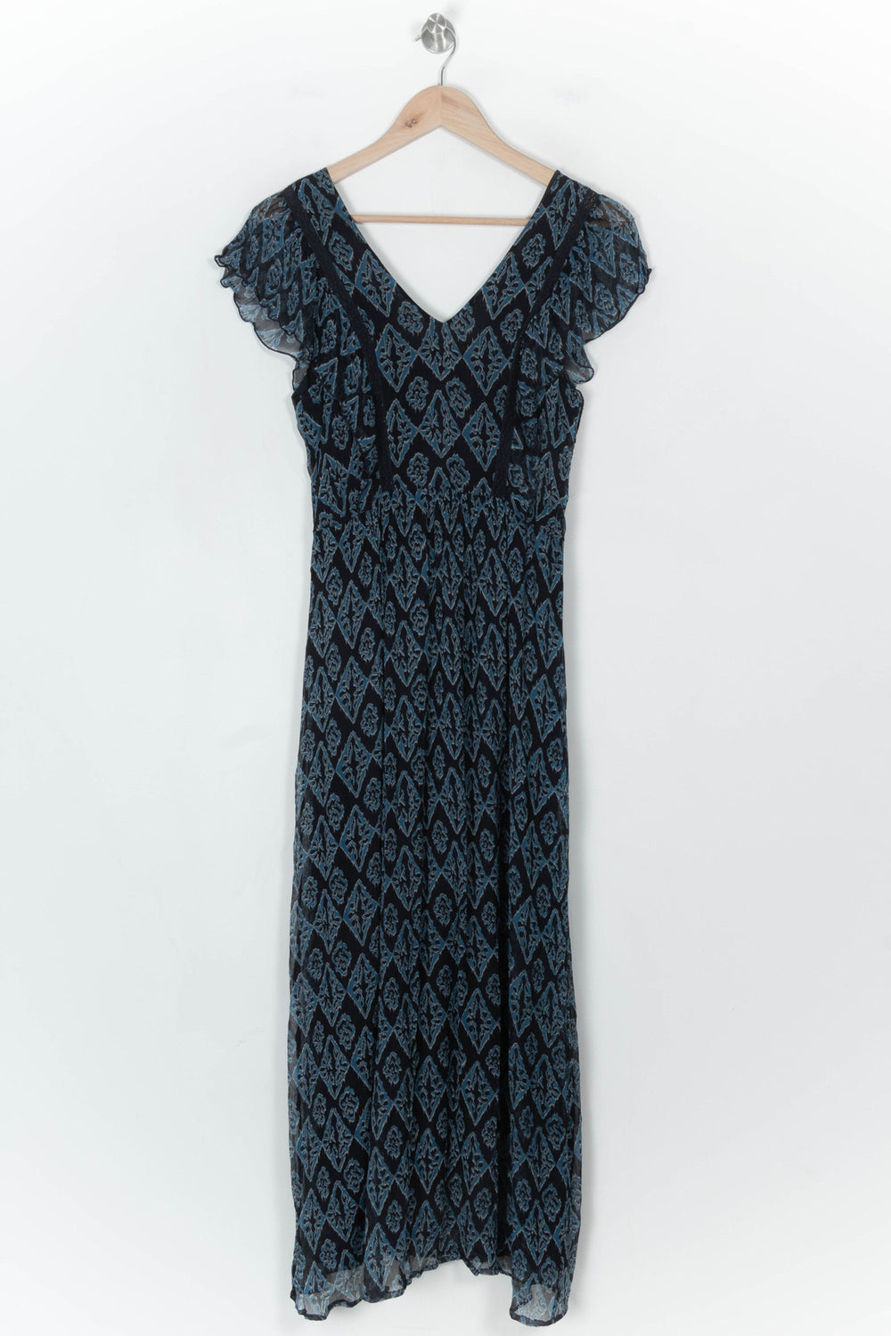 Robe Longue Bleue et Noire - Taille M/38 de la marque La Fée Maraboutée | PARAD122780 - Vendu par Paradigme - Image 2