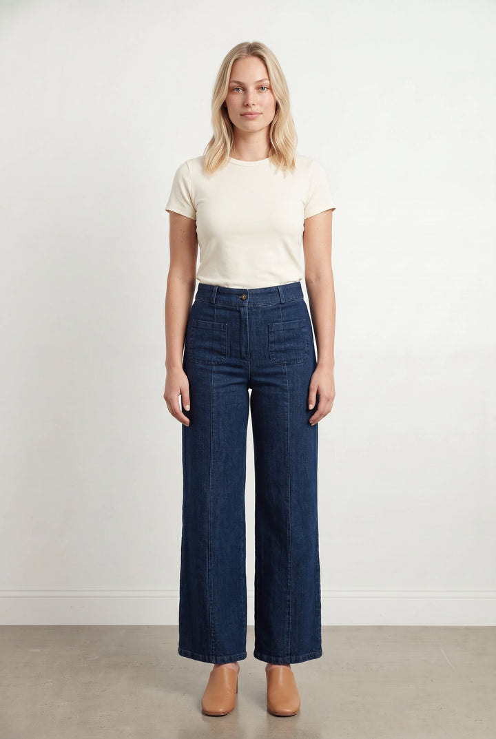 Jean Large Bleu - Taille L/40 de la marque La Fée Maraboutée | PARAD122782 - Vendu par Paradigme - Image 1
