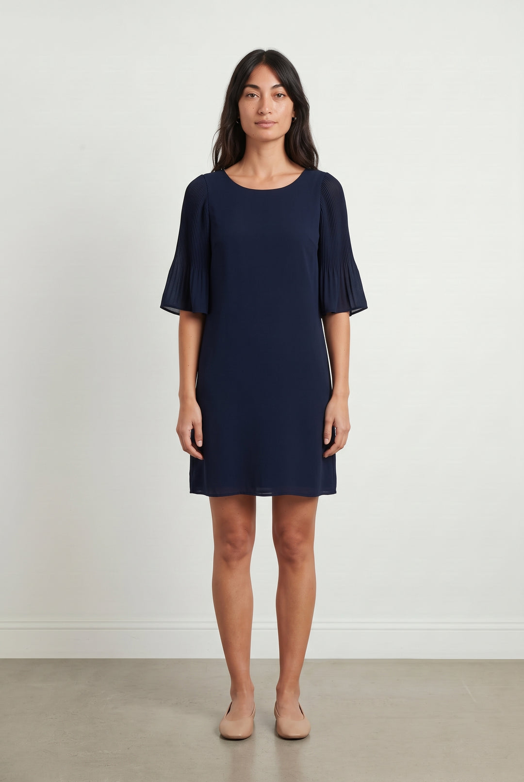 Robe Droite Bleue - Taille M/38 de la marque La Fée Maraboutée | PARAD122783 - Vendu par Paradigme - Image 1