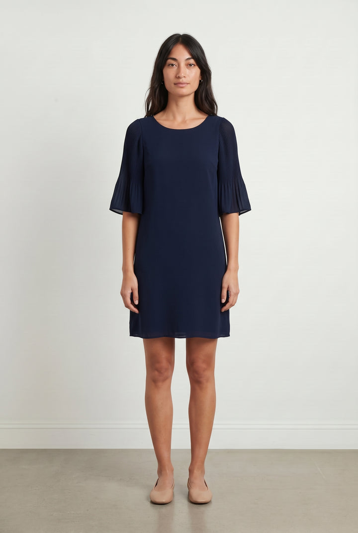 Robe Droite Bleue - Taille M/38 de la marque La Fée Maraboutée | PARAD122783 - Vendu par Paradigme - Image 1